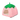 Lit en peluche en forme de fraise pour chat